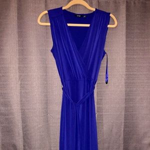 APT 9 Medium Purple Sleeveless Dress with Sash